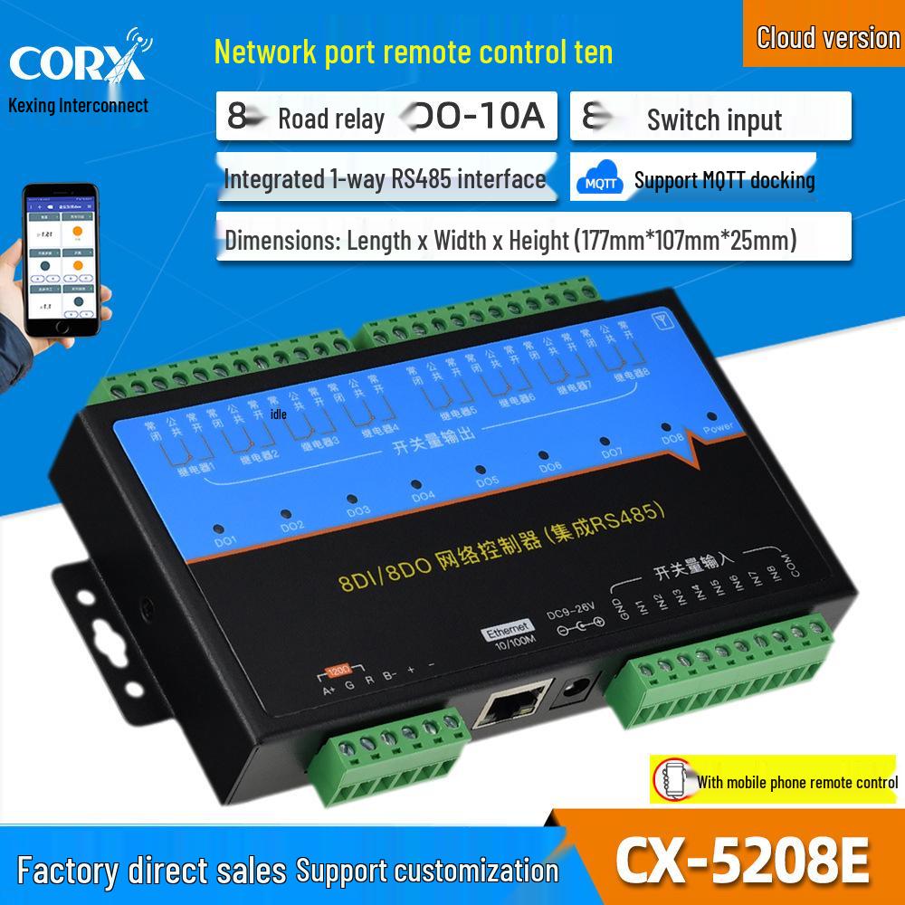TCP/IP Modbus Network IO Relay Controller with 485 Support