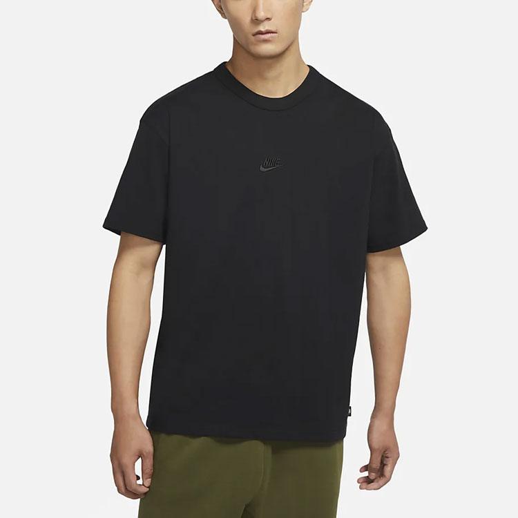 Nike Sportswear Premium Essentials Logo Short Sleeve T-Shirt Men Tops Black DO7393-010