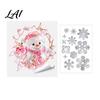 Merry Christmas Room Ornaments 2Pcs Stained Glass Style Window Clings Double‑Sided Printed Xmas Static Durable Holiday Art Decals Snowman