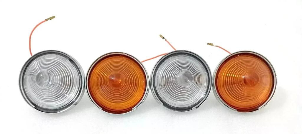 WILLYS JEEPs CJ-3B CJ3 CJ5 CJ6 Parking Turn Signal Clear & Orange Light |Fit For