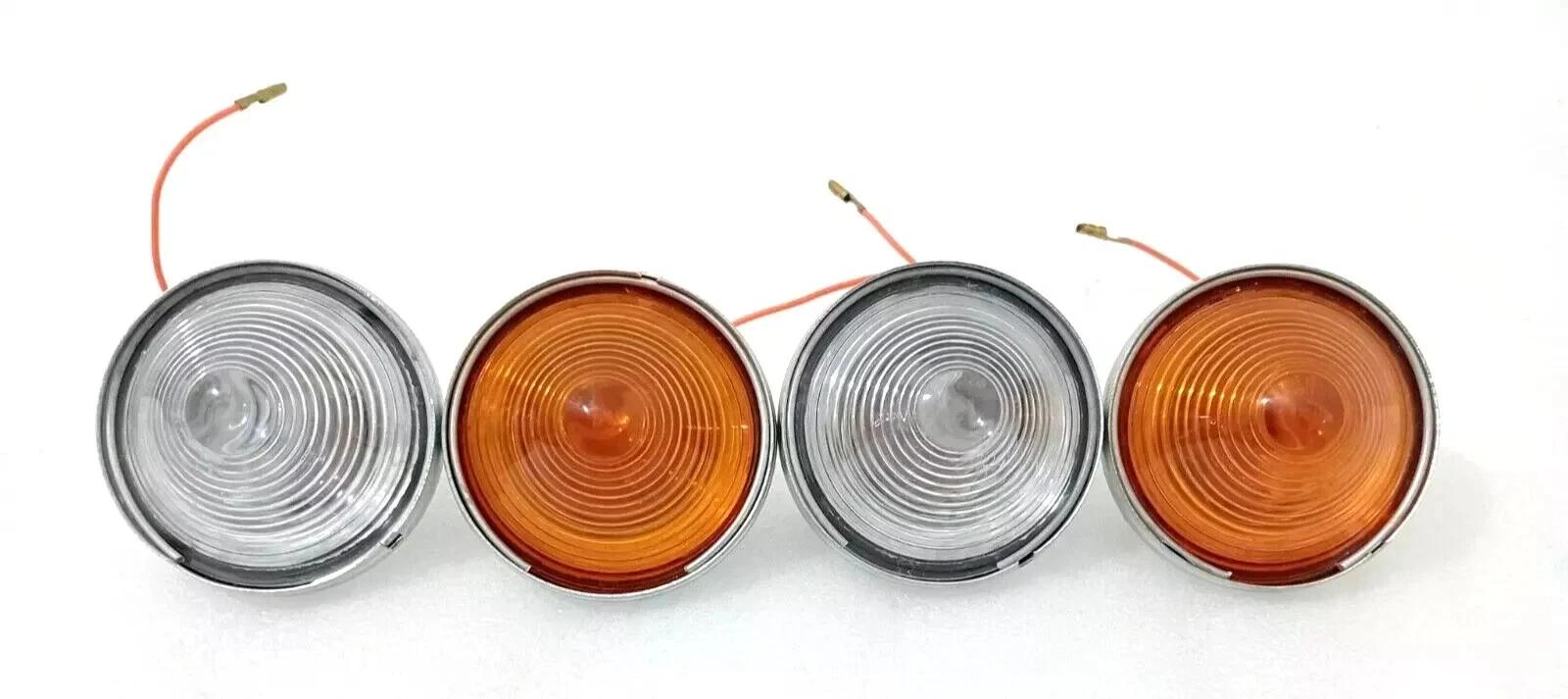 

WILLYS JEEPs CJ-3B CJ3 CJ5 CJ6 Parking Turn Signal Clear & Orange Light |Fit For