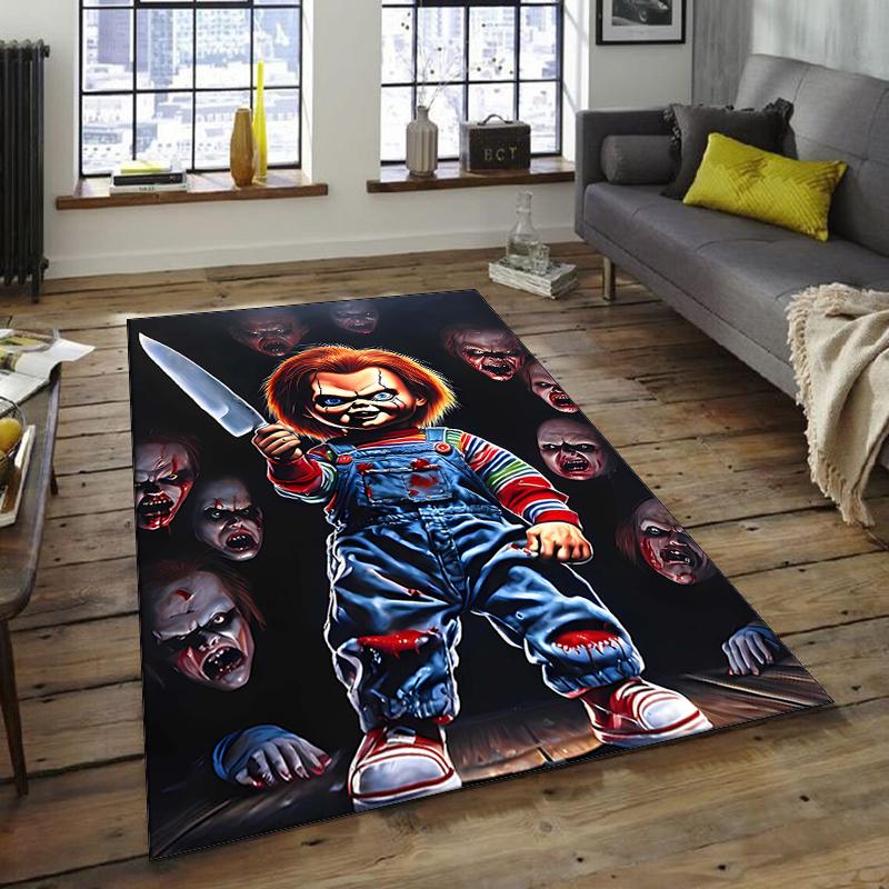 1pc Chucky2 Design Area Rug - Non-Slip, Soft & Cozy Floor Mat for Living Room, Bedroom, Office - Indoor/Outdoor Decorative Carpet