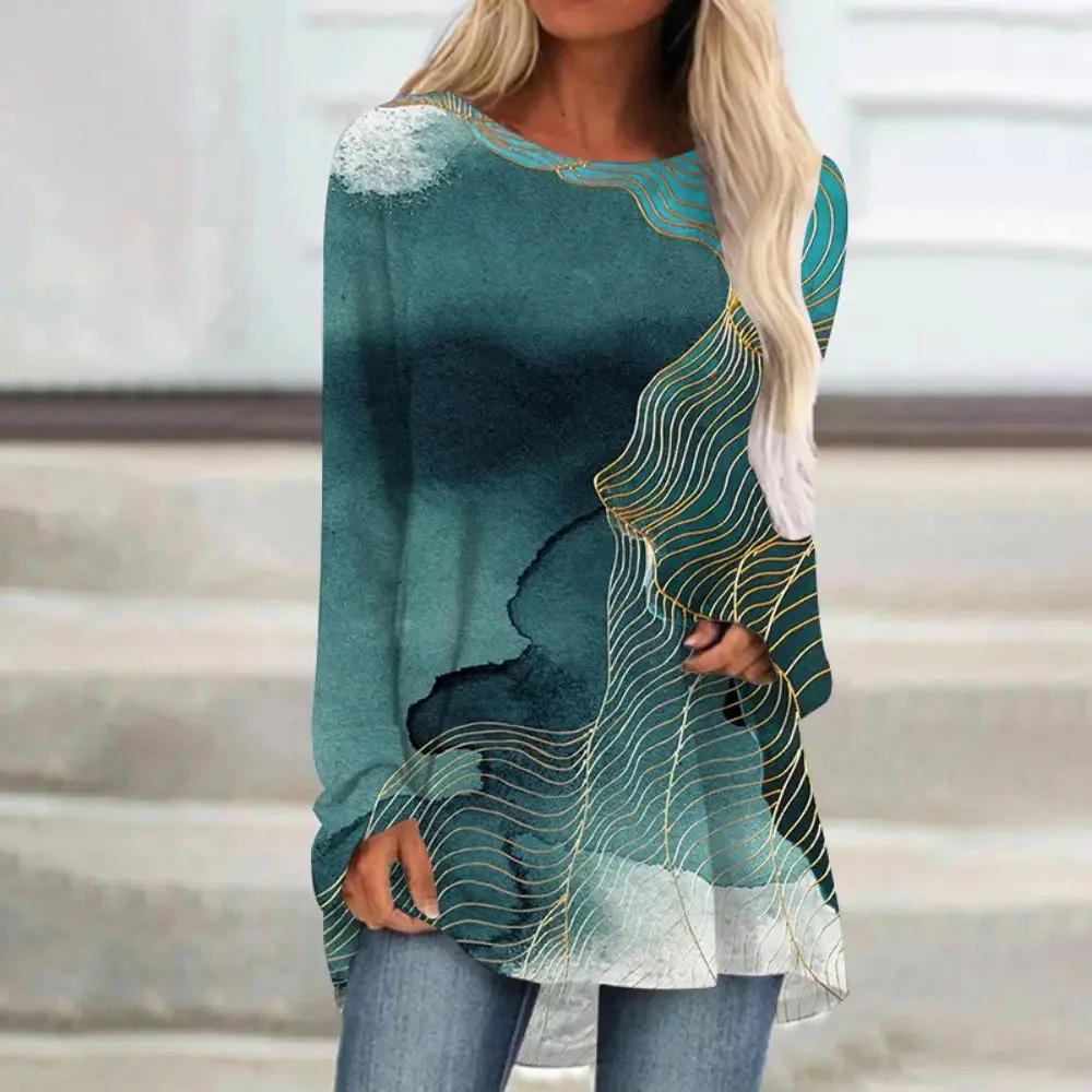 Высококачественный новый модный и повседневный женский свитер с круглым вырезом — фото 15