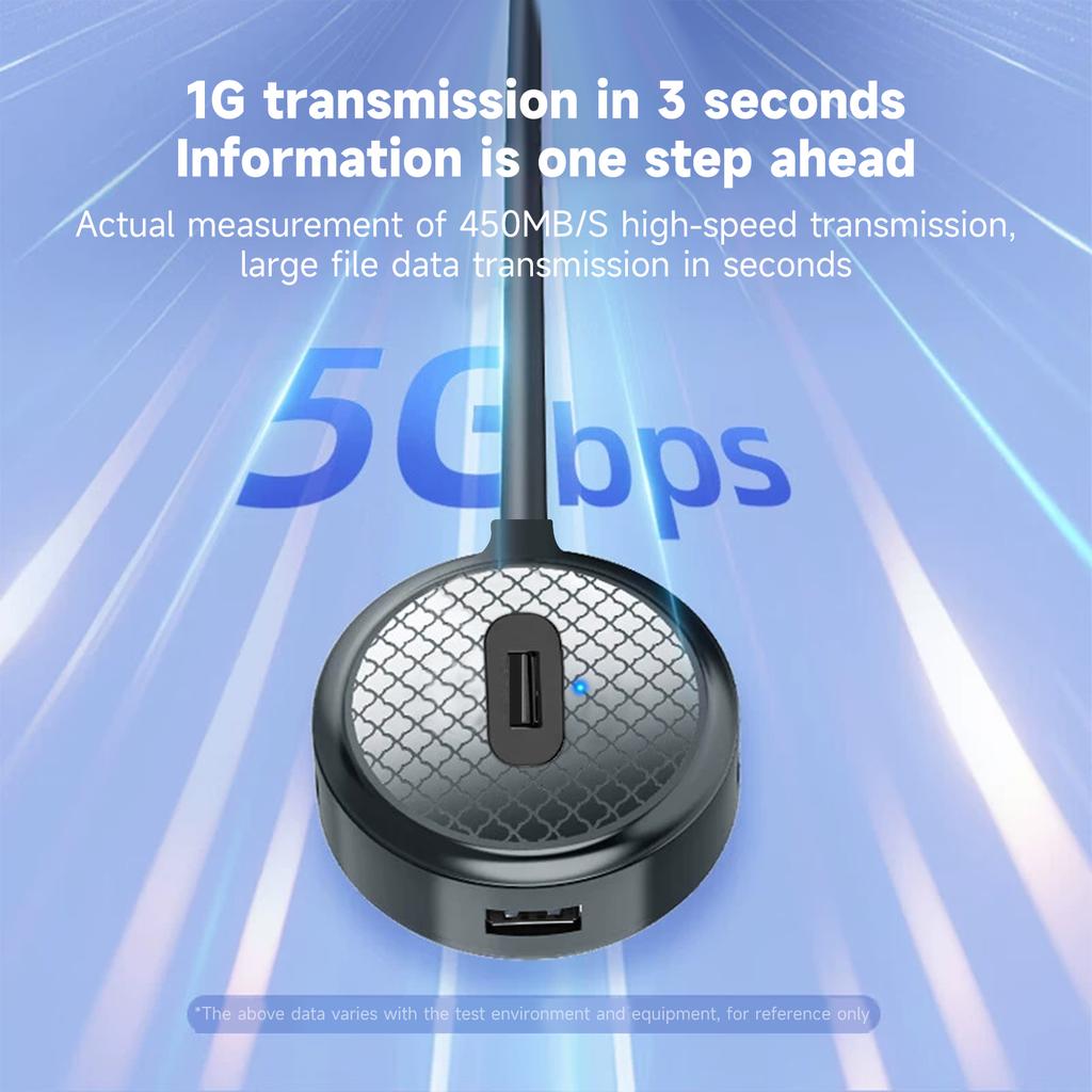 Efficient 5x USB Adapter Splitter USB3.0 Adapter Splitter For PC Keyboards Seamlessly Integration Station