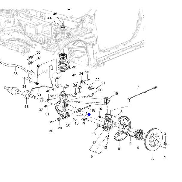 Suitable for Cadillac XTS Front Lower Control Arm Bushing Front Claw Rubber Sleeve 23189139 13411102