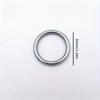 20pcs Stainless Steel Solid round Ring Seamless Welding Pet Ring Net Hand Pulling Ring Decorative O-Ring Lift Ring