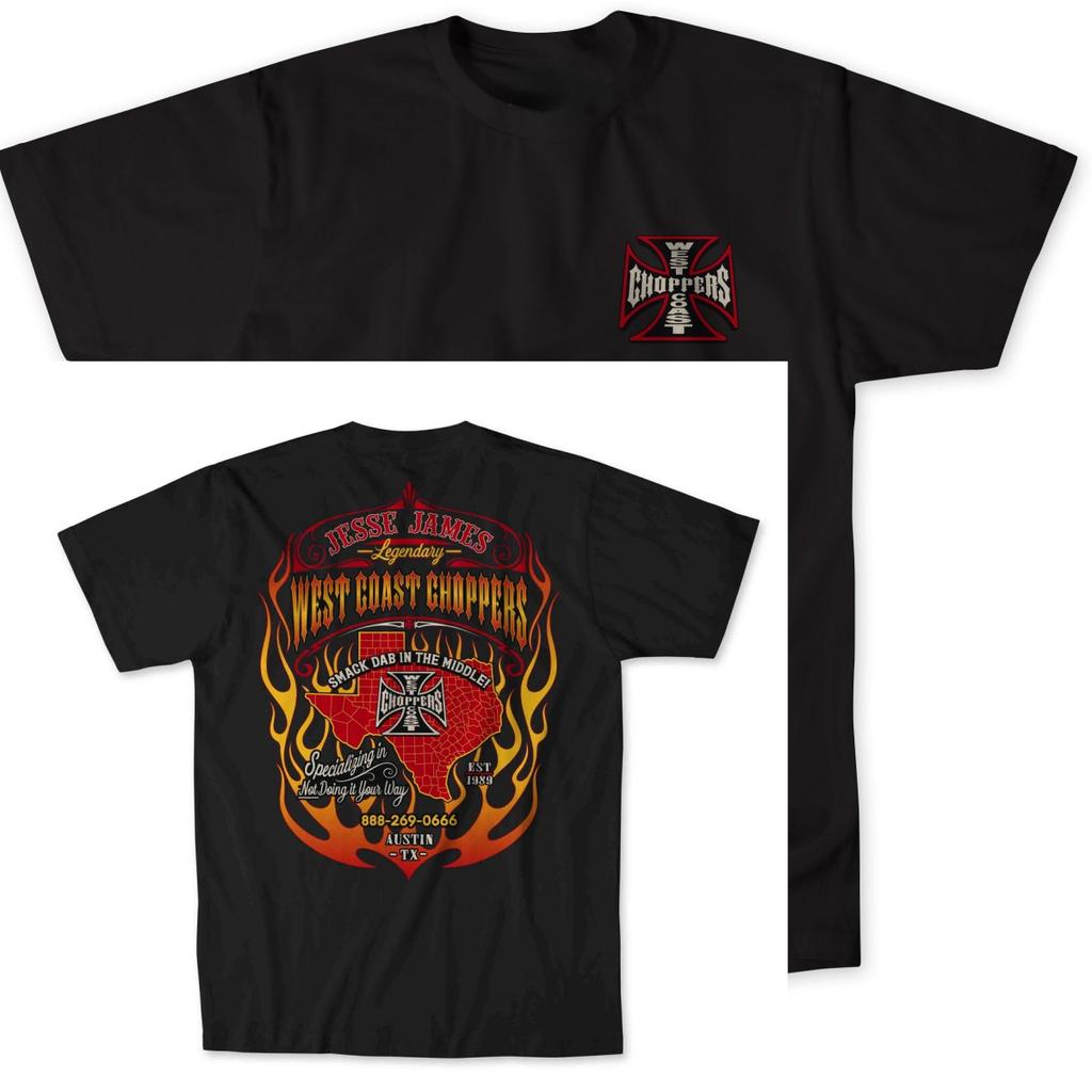 Top Summer West Coast Choppers Graphic Cotton Tshirt Unisex Summer Short Sleeve Fashion Brand Tee Luxury Casual Vintage Tees