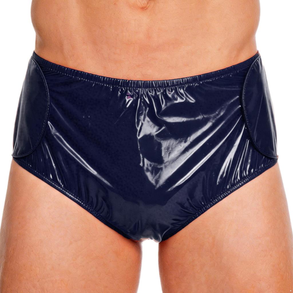 Erwachsene Männer Schwimmwindel L-3XL Wasserdichte Vinyl Wiederverwendbare Inkontinenz Schwimmhose mit Klettverschluss an den Seiten für das Schwimmbad