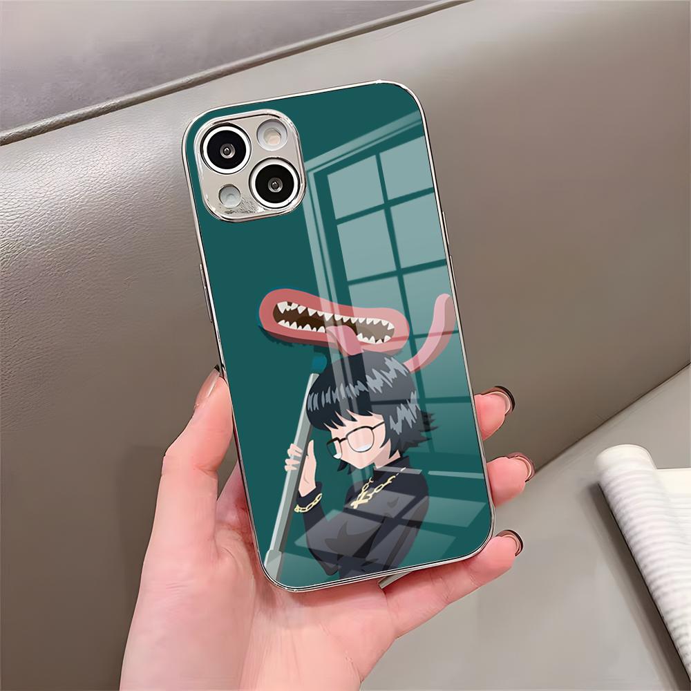 Anime HxH Shizuku Phone Case For IPhone 17 Pro Max 15 Pro 16 14 Plus 12 13 Mini 11 Pro Shockproof Electroplated Glass Cover