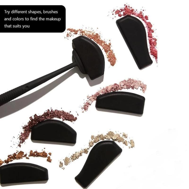 POTAN Silikonová sada Easy Crease Line se štětcem na oční stíny Women Makeup Eye Shadow Applicator