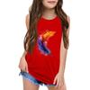 Girls  Kids Summer Crewneck Sleeveless Shirts Tank Tops