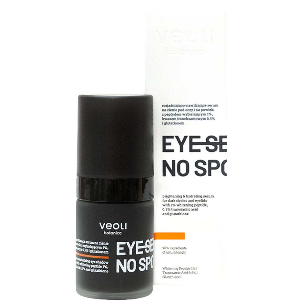 Veoli Botanica EYE SEE NO SPOTS, Lysnende og fuktighetsgivende serum for mørke ringer under øynene og øyelokk, 15ml
