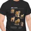Wild Big Cats Animal Shirt, Wildlife Graphic T, Zoo Keeper Shirt, Animal Print Graphic Tee, Jungle Nature Shirt, Safari Animal Lover Zoo Tee