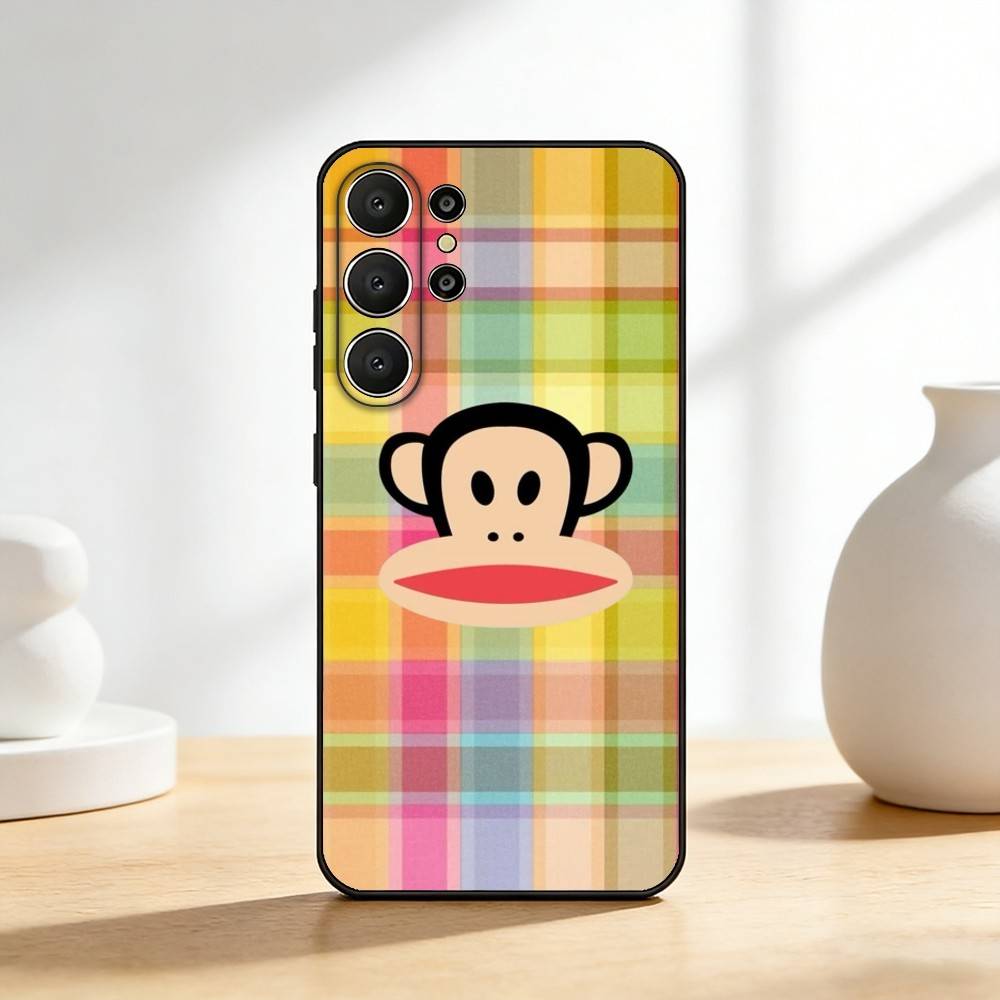 CUTE T-pauls-frank-s Fashion Phone Case For Samsung S26,S25,24,23,22,30,21,10,9,Ultra,Plus,Lite,FE Soft Black Case