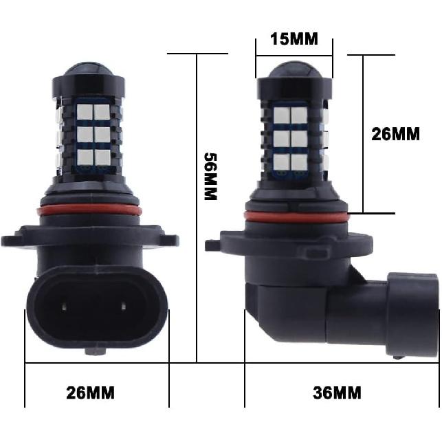 9005 9006 HB3 HB4 LED Bulbs 10000K Deep Blue H10 Xtreme Super Bright Fog Light or Daytime Running Driving Lights (DRL Lamps) High Power