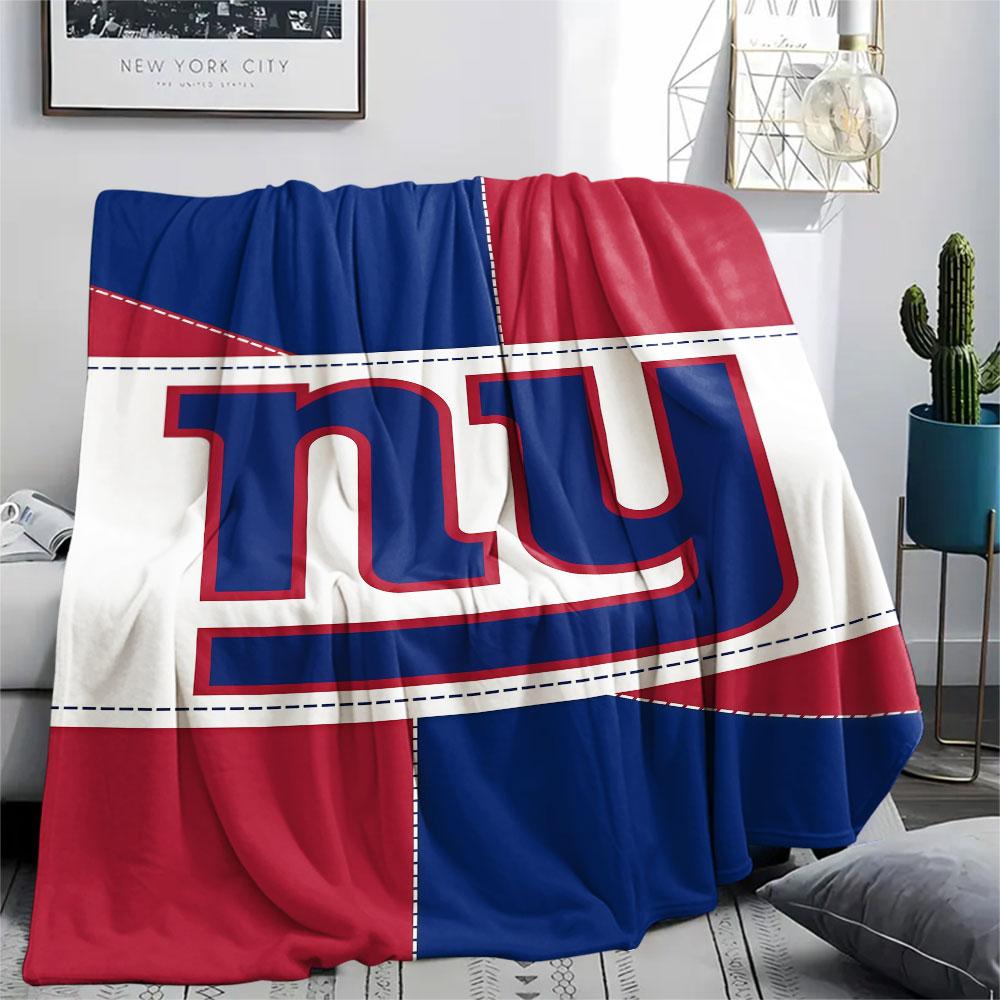 Giants Printed Flannel Blanket, soft throw for bedroom sofa, washable, fan merchandise, great gift.