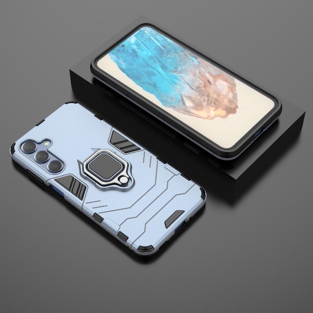 For Samsung Galaxy M35 5G Case Ring Kickstand PC+TPU Protective Phone Cover