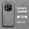 KEYSION Luxury Retro PU Leather Phone Case for Redmi Note 15 Pro + 5G Silicone+PC Shockproof Phone Cover for Redmi Note 15 4G 5G