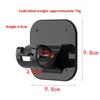 2pcs No Drilling Curtain Rod Holder Adjustable Adhesive Curtain Rod Brackets Easy Install Versatile Curtain Rod Hook
