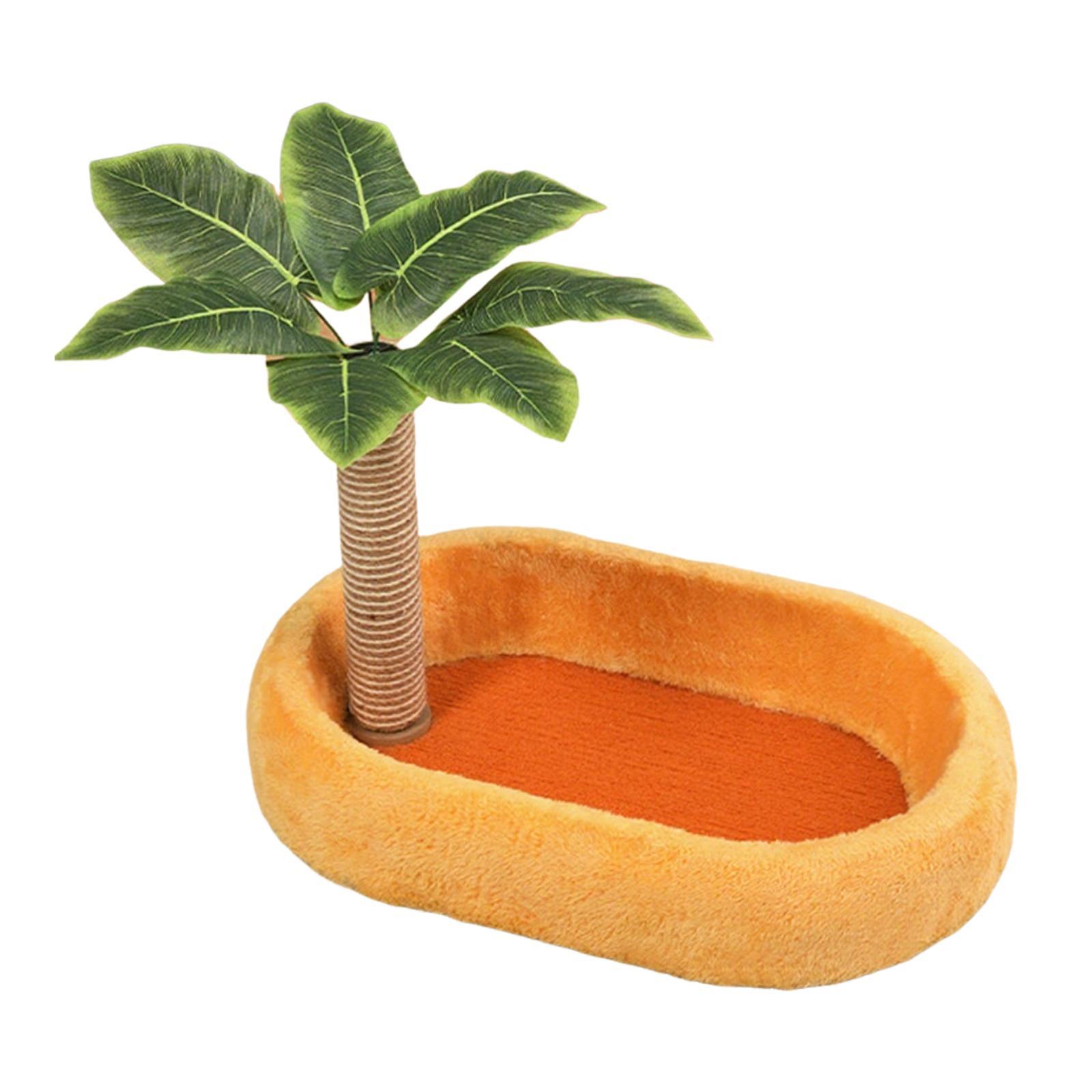 Cat Scratching Post Sisal Rope Cat Scratcher Pet Supplies Comfortable Climbing оранжевый