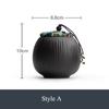 Small sealed ceramic tea canister, moisture-proof Japanese-style storage canister