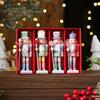 Cross-border Nutcracker Christmas Ornament - Wooden Small Gift for Window or Desktop Decorations