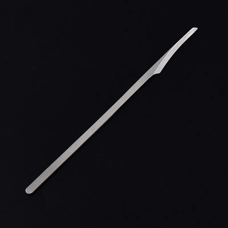 1 шт., профессиональный педикюрный инструмент, скребок для ног, удаление омертвевшей кожи, мозоли, очистка ног, длинный скребок серебряный
