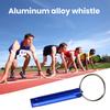 3Pcs Training Whistles Compact Size Loud Crisp Sound High Decibel Rustproof Portable Aluminum