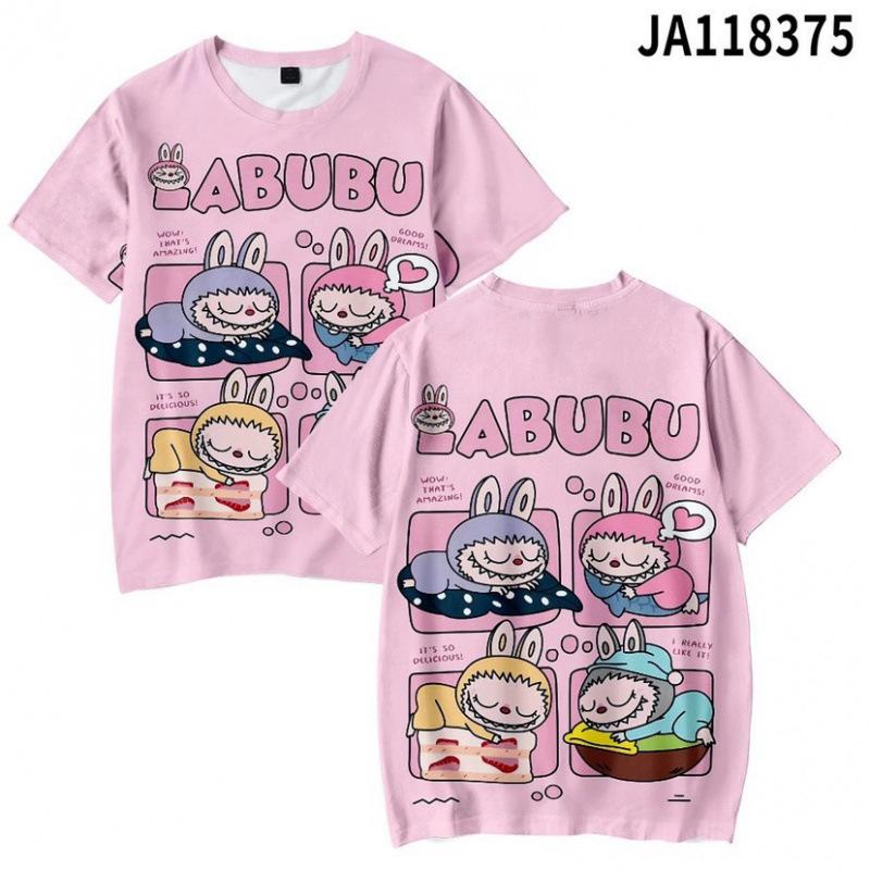 Personalized Cute Cartoon Anime Image 3D Digital Printing Summer Tops Fashion Breathable Children's Short T-shirt