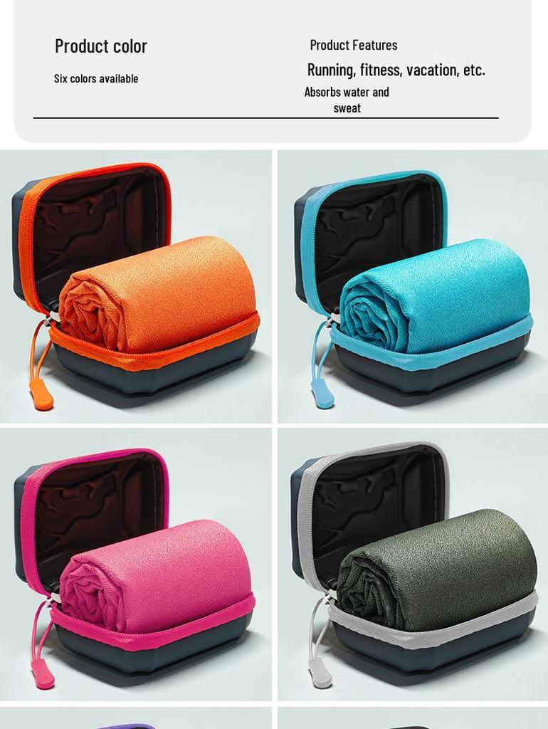 EVA Sports Quick-Drying Travel Towel - Portable, Sweat-Absorbing, and Fast-Drying for Fitness, Swimming, and Bathing.