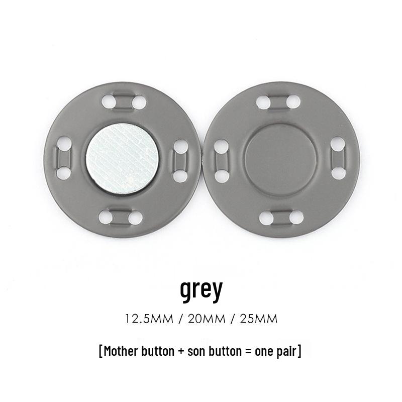 Colored Magnetic Snap Button: Hidden Metal Stud & Eye Closure for Coats and Bags