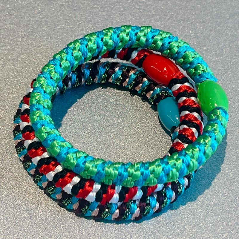 3 Stück/Set Damen Mode Golddraht Haargummis Elastische Spiralhaargummis Für Mädchen Haarspangen Scrunchie-Accessoires Knekkies