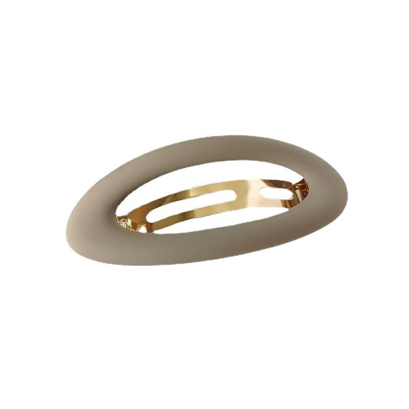 Minimalistická matná pružinová spona do vlasů pro dívky - Všestranná a stylová korejská boční sponka