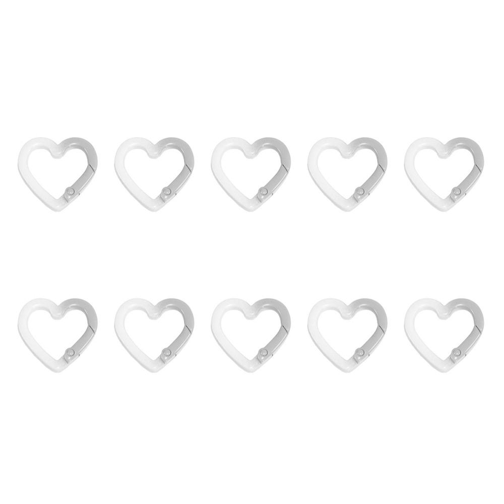 

10 шт. Брелоки-подвески, Соединительные пряжки, Одинарное кольцо, Градиентный цвет, Открывающаяся пружинная застежка, Подарок серый