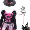 Enchanting Halloween Witch Costume for Girls - Magical Outfit Role Play and Performance