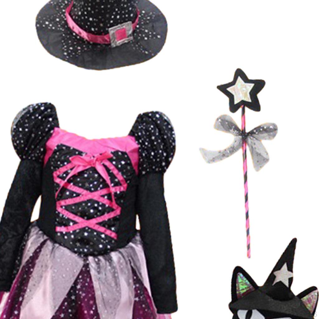 Enchanting Halloween Witch Costume for Girls - Magical Outfit Role Play and Performance