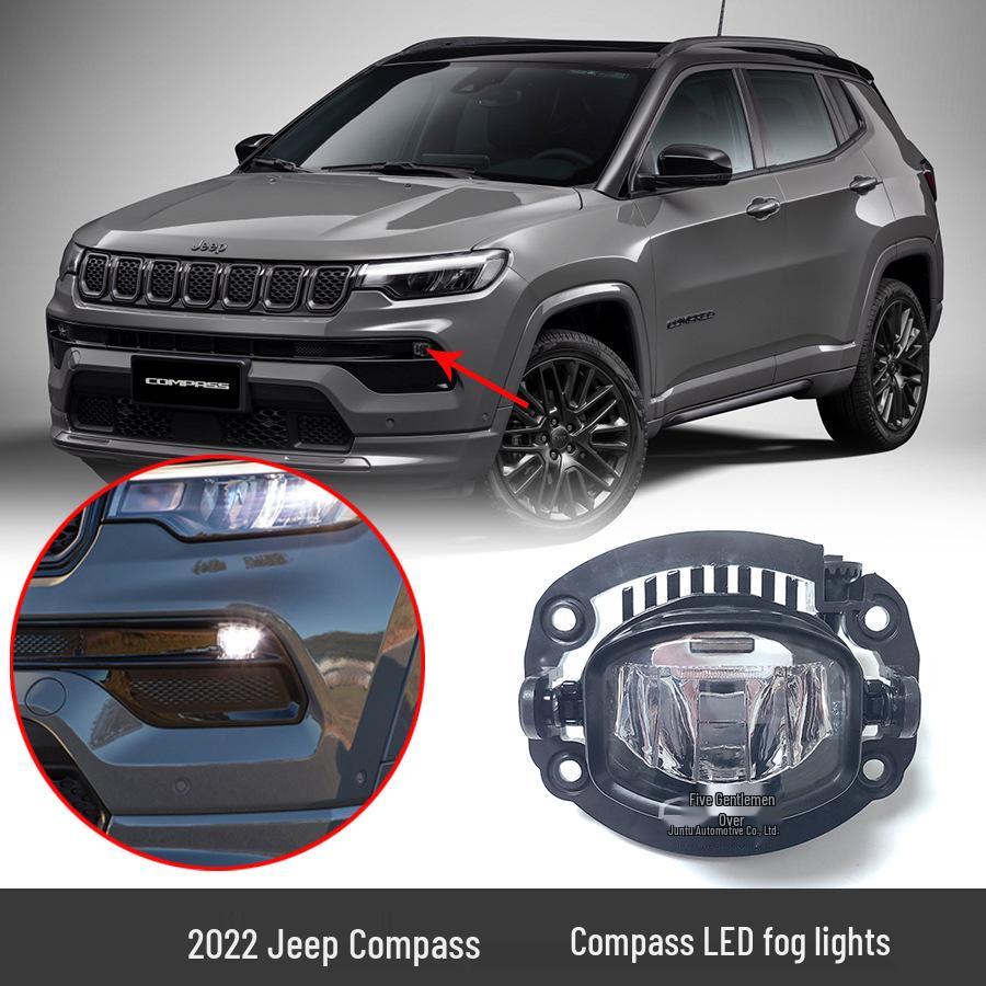 

2022 Jeep Compass Передний бампер LED Противотуманная фара в сборе 68470159AA Passenger Side