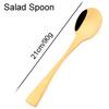 1pc 304 Stainless Steel Tableware Gold Dinnerware Steak Knife Service Fork Spoon Cutlery Salad Fork Spoon Butter Knife Flatware