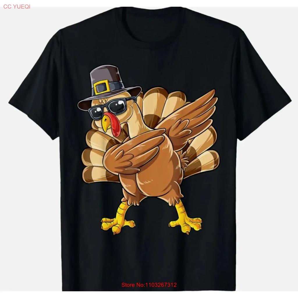 Dabbing Turkey Thanksgiving Day Pilgrim Boys Girls Funny Dab T Shirt Vintage Designer Clothes Graphic Slightly Stylish