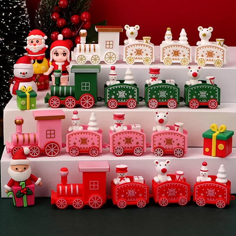 Christmas Cake Decor: Small Plastic Train Ornament for Baking, Birthday Gifts & Children's Toys