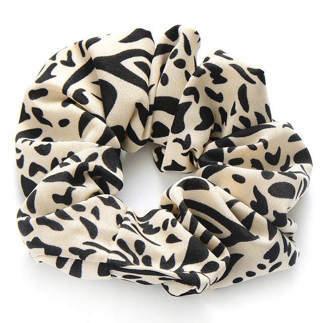 Buy Vintage Animal Leopard Hair Scrunchies Women Elastic Rubber Band Hair Rope Ponytail Holder