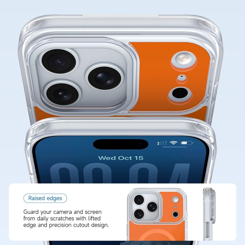 Cloud magnetic attraction is suitable for iPhone18promax acrylic mobile phone case Apple 17 all-inclusive anti-drop protective case 16.