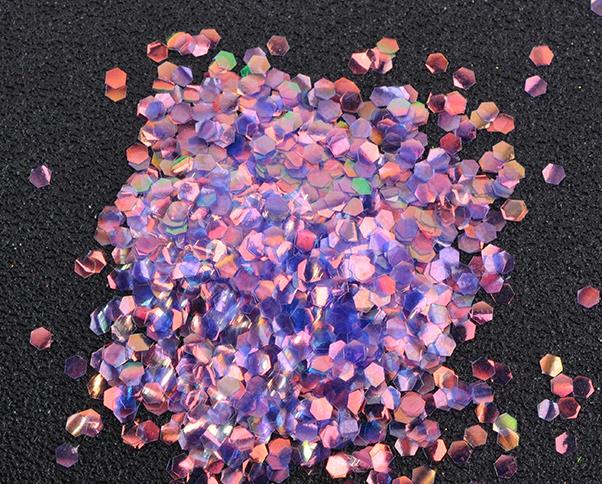 

1 коробка Риб’яча луска Блискітки для нігтів Голографічні сріблясті шестикутники з блискітками «Русалка» Зігнутий вигнутий низ Манікюрні прикраси для нігтів армія зелений колір