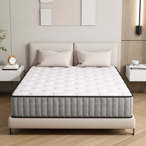Matoresu Single Mattress, High-Resilience, Extra Thick 20cm Pocket Coil Mattress, Pressure Dispersion, Breathable, Antibacterial and Odor Resistant, N