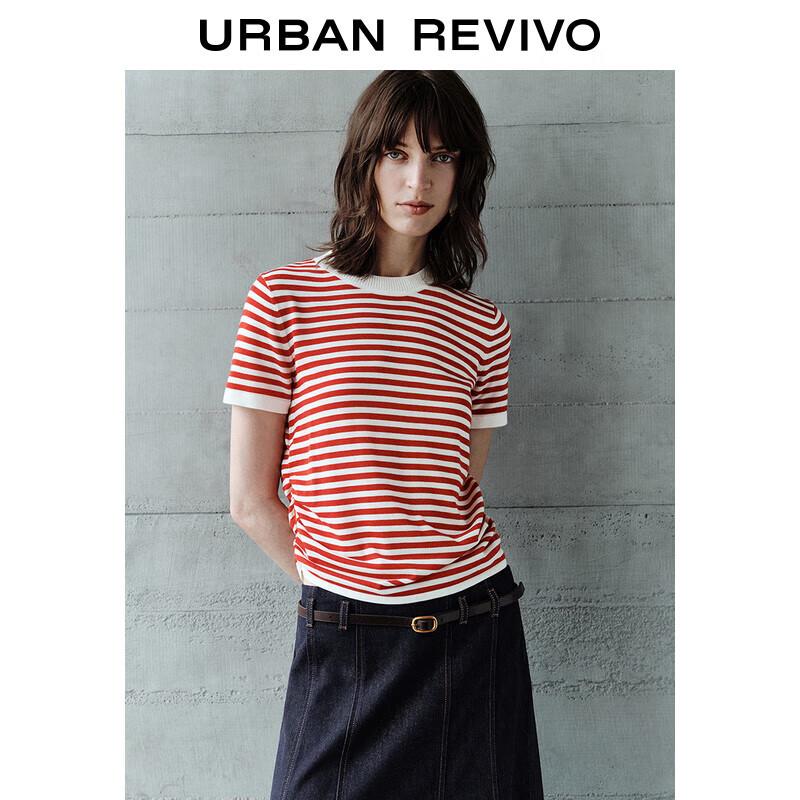 

Women s Contrast Stripe Short Sleeve Knit Top XS