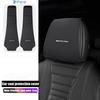 2Pcs Car Seat Headrest Cover Leather Protective Case Sticker For Mercedes Benz AMG A B C E G CLA GLA GLC W211 W214 W205 W203W204