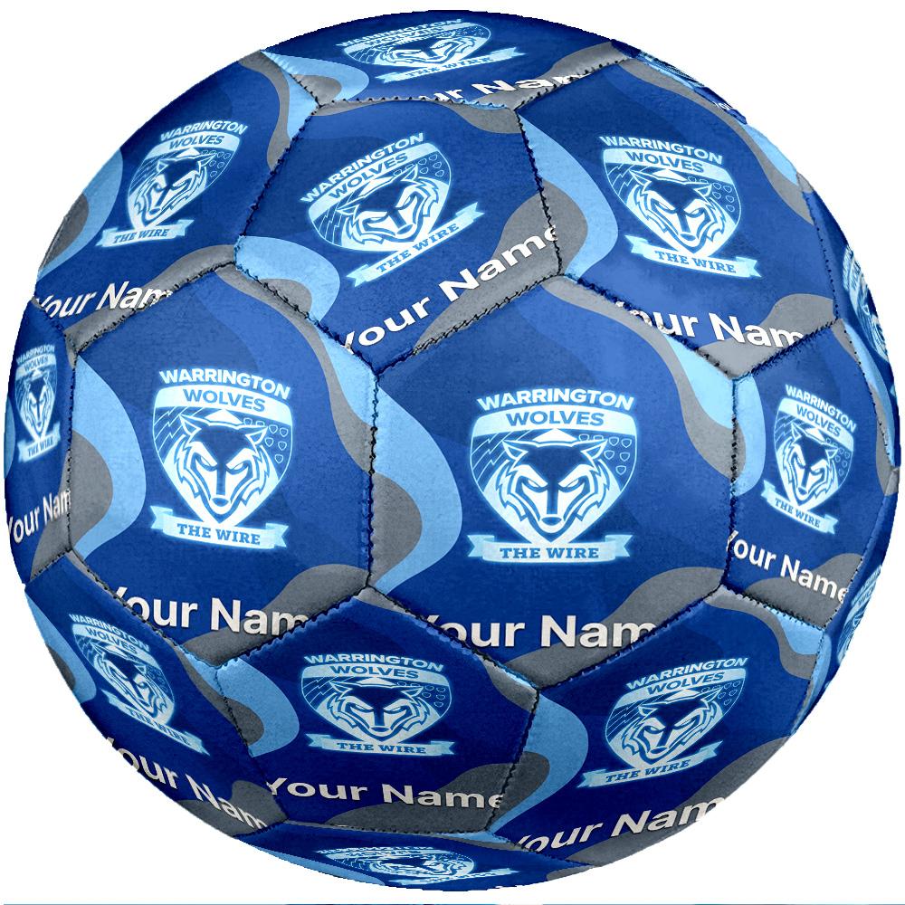 Warrington Wolves FC Fashion Size 5 Football Wearproof Non‑Slip Soccer Ball For Sports Training Entertainment Use
