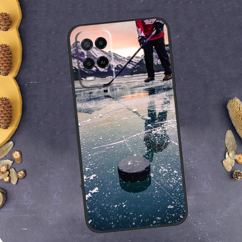 Ice Hockey Rink Phone Case For Oppo A78 A38 A58 A74 A15 A80 A60 A40 A94 A54 A98 A18 A16 A76 A96 A17 A77 A57S