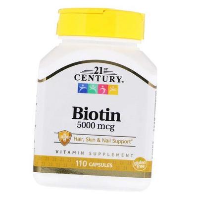 Biotin, Biotin 5000, 21. Jahrhundert, 110 Kapseln (36440049)