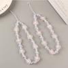 Phone Chain Frosted Flower Elf Style Hand Strap Wrist Hand Lanyard Hanging Rope Mobile Phone Straps